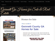 Tablet Screenshot of gwinnettgeorgiahomes.com